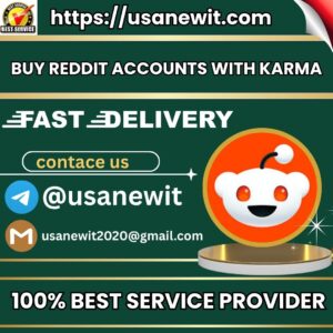 Buy Reddit accounts with karma